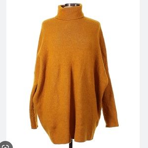 COS Mustard Yellow Turtleneck Sweater